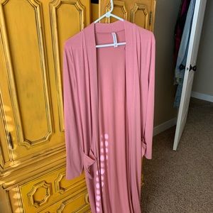 Salmon Pocket Duster Cardigan